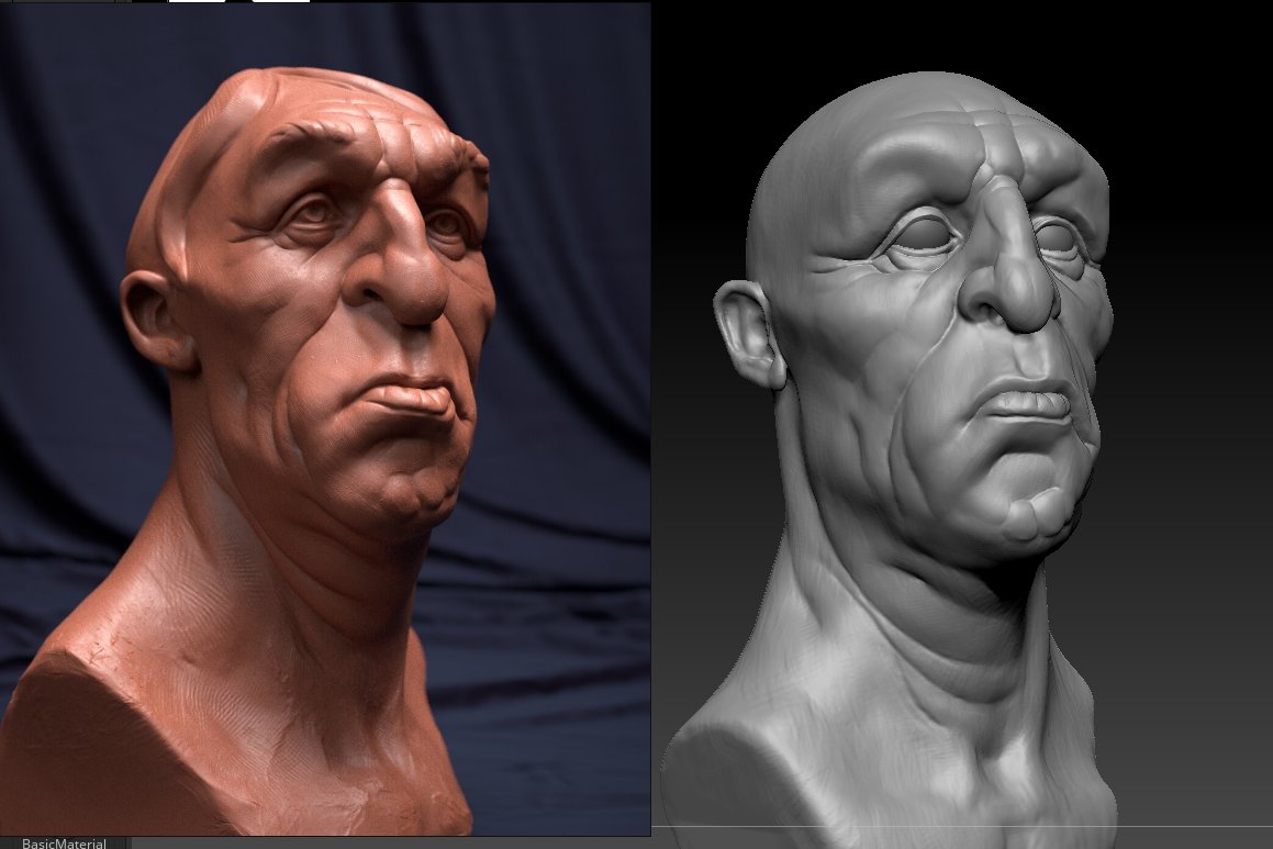 Old practice sculpt vs reference 

#zbrush #3dart #characterart #sculpting