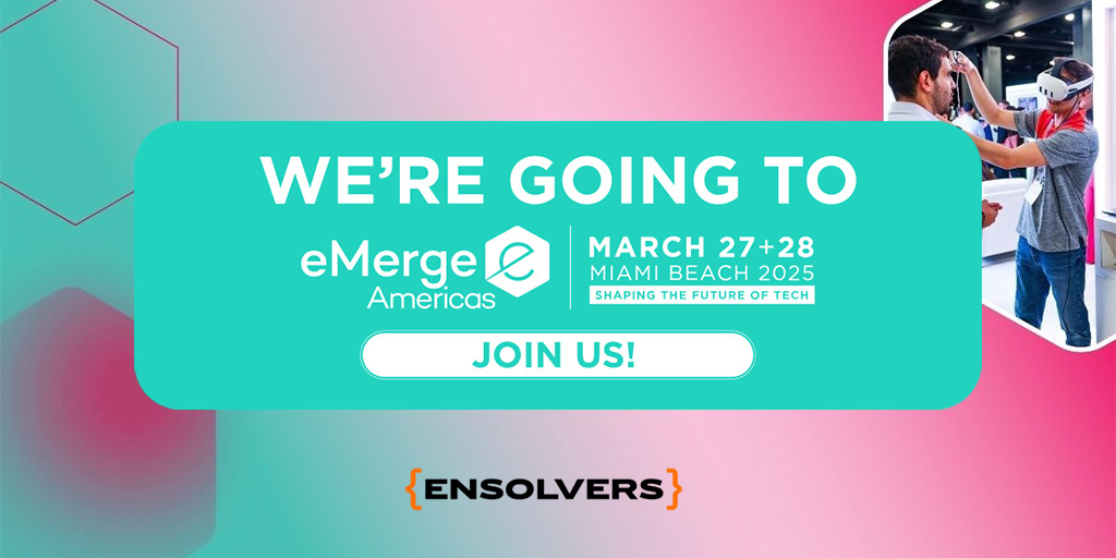 ensolvers's tweet image. Our #Solver Carlos Betancourt is diving into #eMergeAmericas2025 today 🚀 Let’s connect for great conversations, bold ideas, and powerful insights. #MiamiTechMonth #eMergeAmericas #Solvers #Ensolvers
