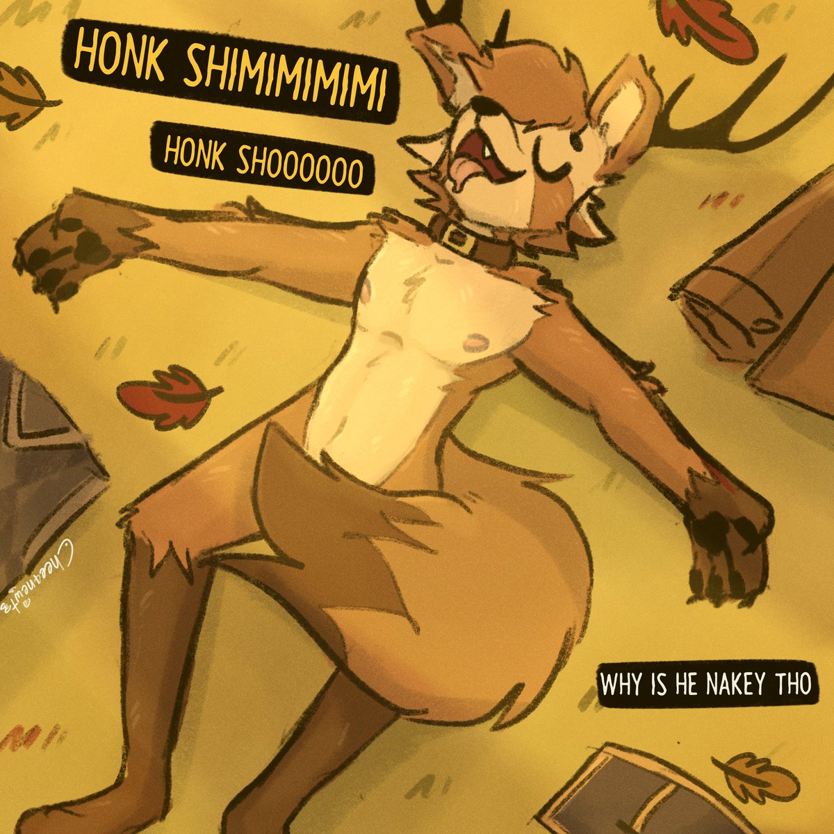 Chee44newt's tweet image. why is he nakey tho.