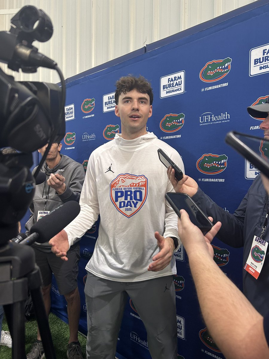 Graham Mertz after Florida Gators Pro Day:

“My selling point is that I’ve been a team captain four times in college… I know how to lead men. Point. Blank. Period.”