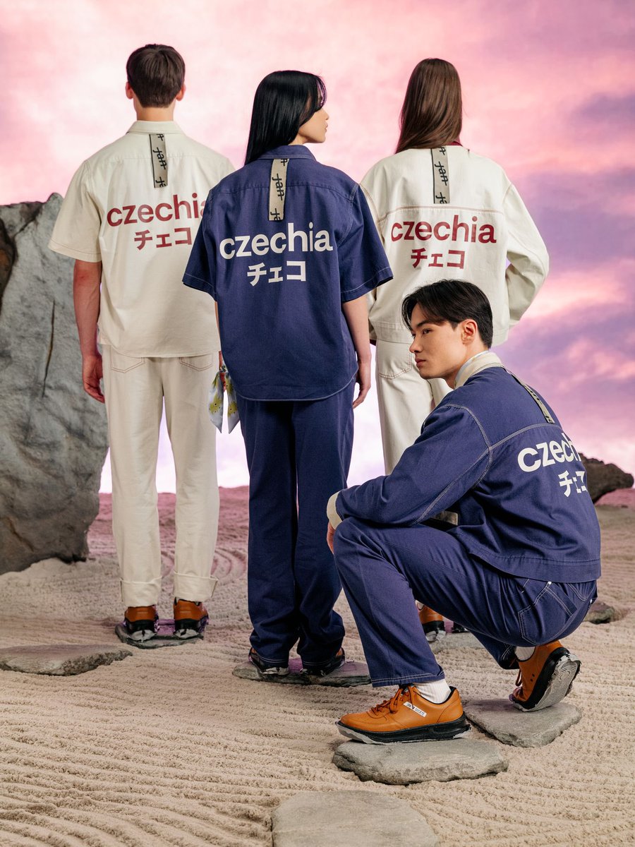 OndrejSoska's tweet image. 1️⃣7️⃣ Days to go 🔥
We are thrilled to reveal the new official uniforms for the Czech National Pavilion at EXPO 2025 Osaka @expo2025czechia team! Renowned Czech fashion designer #JanČerný brilliantly blends iconic Czech workwear style (#montérky) with the elegance and…