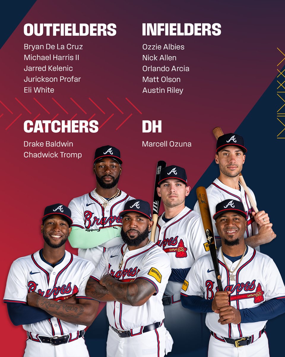 Your 2025 Atlanta Braves #OpeningDay Roster!

#BravesCountry