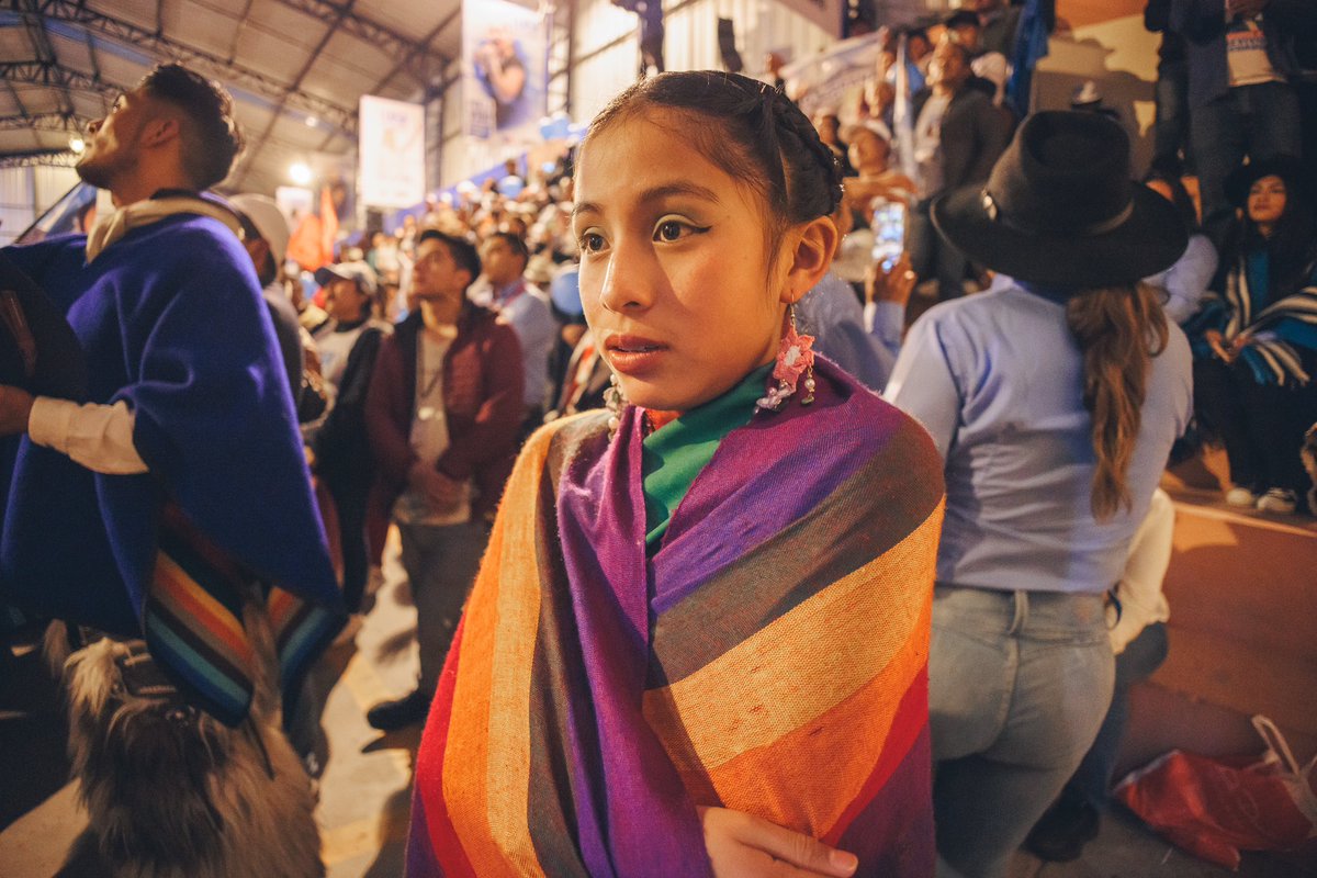 ojitosandinos's tweet photo. Desde Cutuglahua, Pichincha – contagiados por la rica cultura andina, arrancamos la campaña de Luisa González. Dos semanas recorriendo el país, impulsados por la energía de la gente. ¿Cuál es tu foto favorita? #OjitosAndinos #Cutuglahua #Pichincha #LuisaPorLaVida https://t.co/f8TPK4EaNf