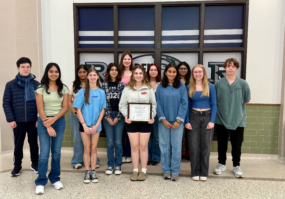 Our newspaper staff is so honored to make Reedy history by receiving the Award of Honor from UIL’s Interscholastic League Press Conference! 🦁🏆📰