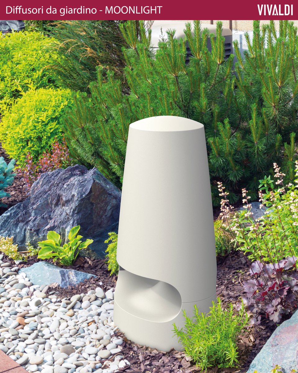 Vivaldi_Srl's tweet photo. MOONLIGHT per un’atmosfera intima e rilassante 
Scopri MOONLIGHT, il nuovo diffusore HiFi da giardino di Vivaldi, pensato per scaldare ed arredare ogni spazio esterno. Diffonde una luce a Led delicata e sonorizza l'esterno con un suono HiFi. Protezione IP65, della gamma outdoor. https://t.co/KHFCXexnSl