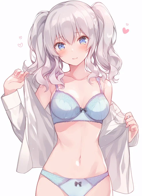 実は可愛いインナーがお好みの鹿島さん #艦これ 