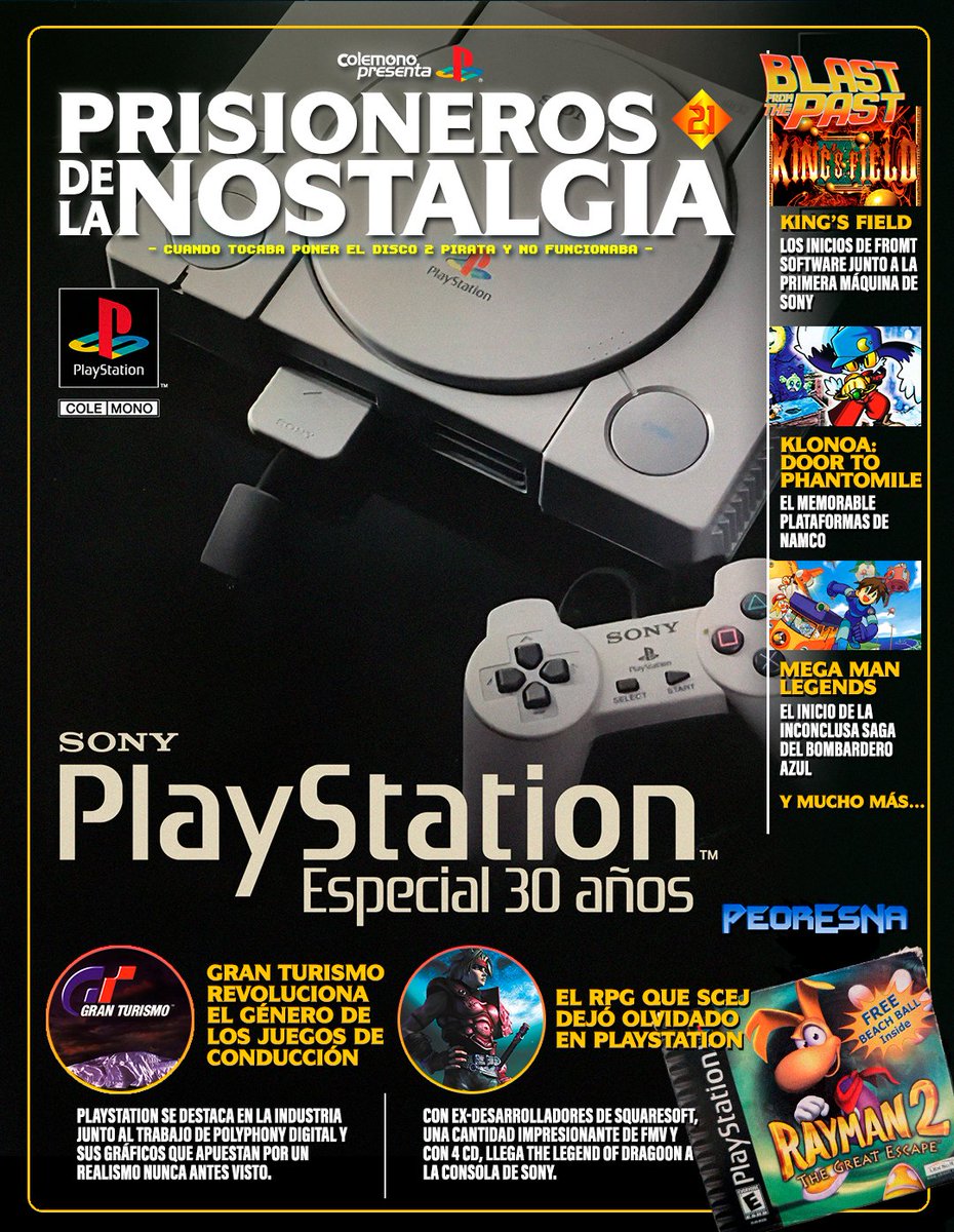 Cole_mono's tweet photo. A las 14:00h se estrena un nuevo episodio de Prisioneros de la Nostalgia, una edición dedicada completamente a los 30 años de PlayStation. Un especial con mucha información, comentarios, anécdotas y más que no se pueden perder ♥️

https://t.co/qihpsxJDHl https://t.co/sPyo6JAFFG