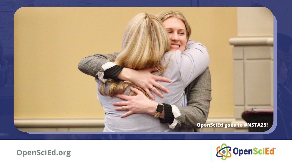 OpenSciEd's tweet image. It's day 1 of #NSTASpring25, and #OpenSciEd is excited to be here!
We had an awesome day of professional learning yesterday, and we're looking forward to supporting educators as they explore our classroom materials. Stay tuned for live tweets throughout the day.…
