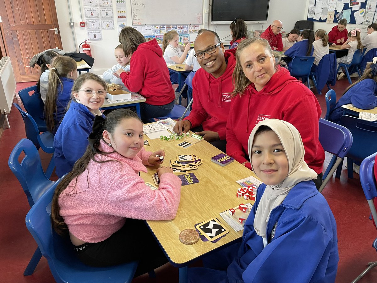stpatricksgnslk's tweet image. It is week 7 of our #Time2Count Maths Games programme with @CookMedical Castletroy #lifeatcook and @businessinthecommunity. We meet each Thursday at 11am. Our pupils really enjoy playing #MathsGames with their volunteers. 
@CookMedLimerick