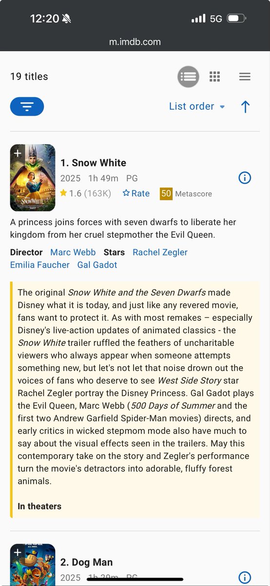 fairycheeks333's tweet photo. @vinhlegacy Wonder why the IMDB editorial team is trying to defend this movie 🧐 https://t.co/YB0AFWdHJk