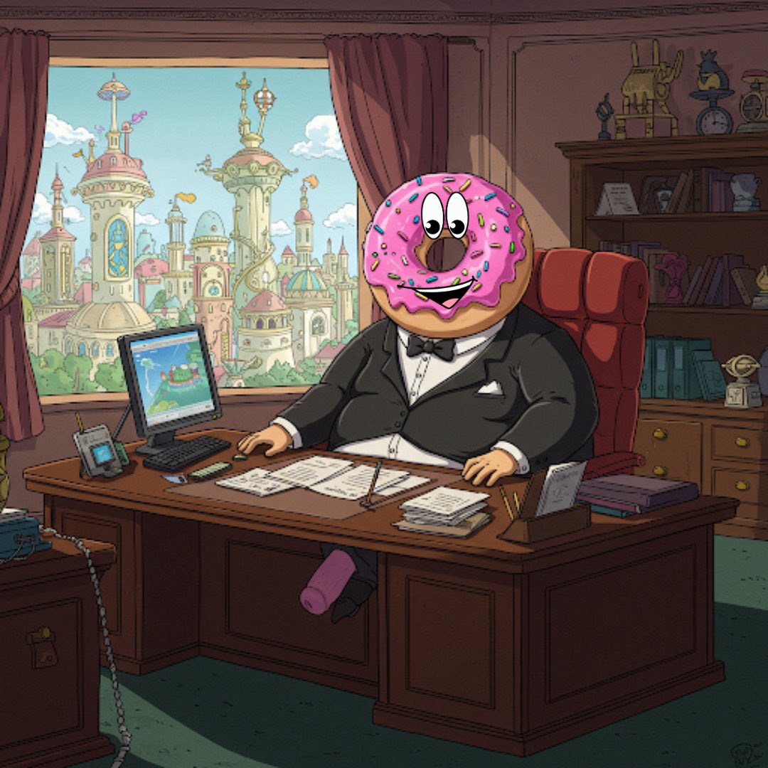 scarpolandia's tweet photo. The tireless Deputy Ciambella is hard at work💼 for Scarpolandia.🍩👑

#Scarpolandia #DeputatoCiambella #MemeCoin #NFT #CiambellaLife #CiambellaPower #Trending #EroeDelPopolo #Avventure #CiambellaVibes #PoliticaConCiambella https://t.co/cOkX8V1cgN