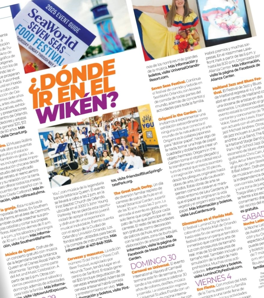 Busca el Calendario en la edición de hoy de <a href="/prensafl/">La Prensa Orlando</a> de Orlando y disfruta el fin de semana - ¡sin gastar mucho dinero!