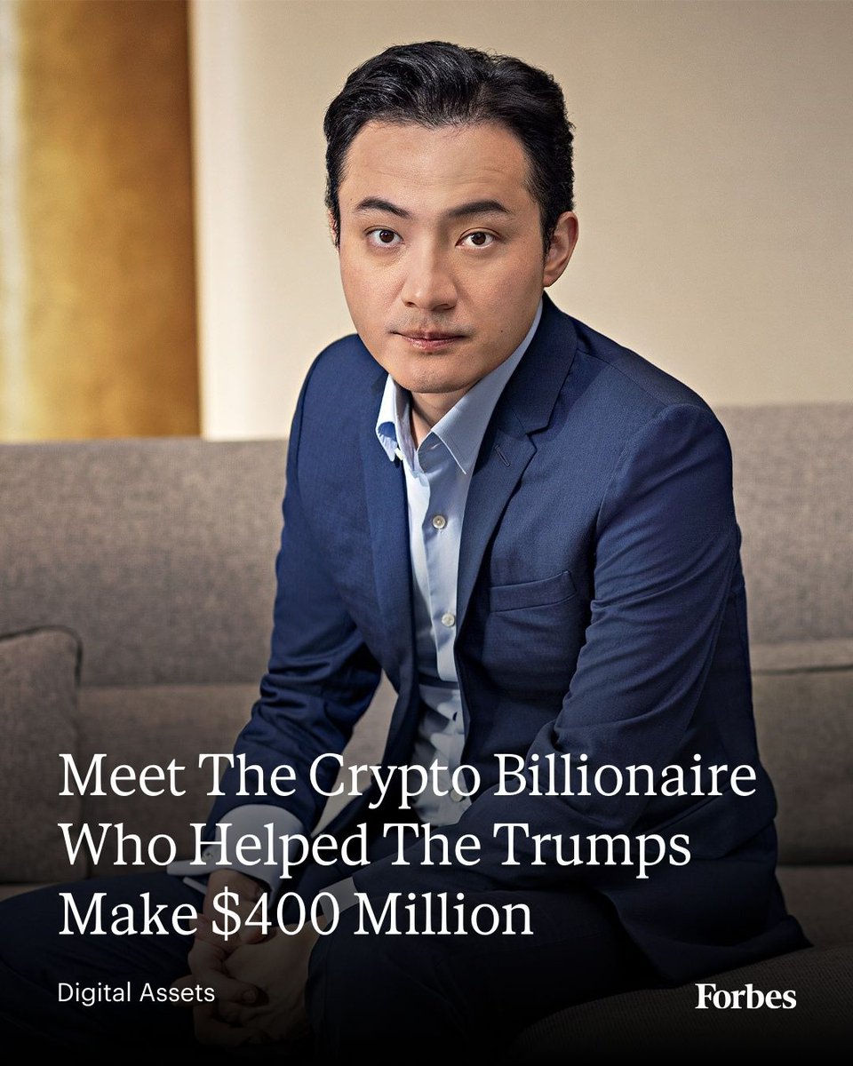 🚨포브스에 등장한 #TRON 의 @justinsuntron ! 저스틴 선이 트럼프의 크립토 프로젝트를 도우며, 글로벌 결제 네트워크  구축에 한 발 더 다가섰습니다. 이미 3억 명 이상이 사용하는 TRON의 행보, 주목해 주세요 🌍 📖 원문