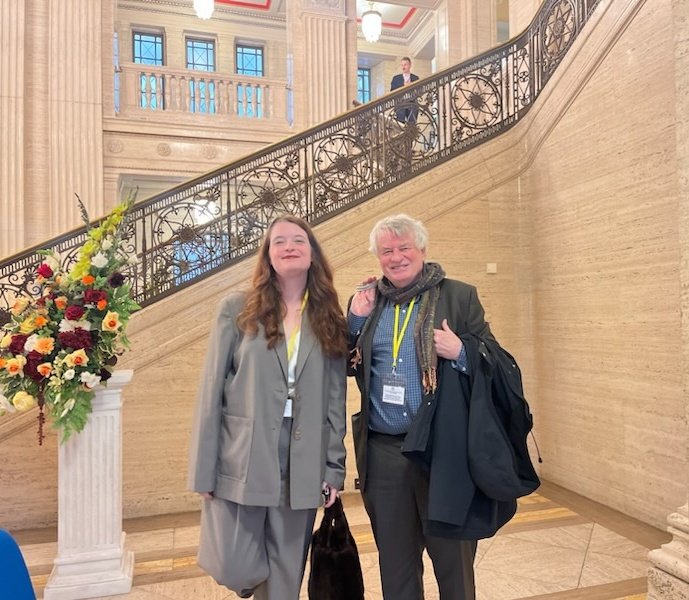 Les Allamby and <a href="/EmmaCDeSouza/">Emma DeSouza</a> briefed the Committee for Communities on the work of the Civic Initiative this afternoon.

Political parties already committed to the use of citizens' assemblies in New Decade, New Approach. Our work shows their potential.