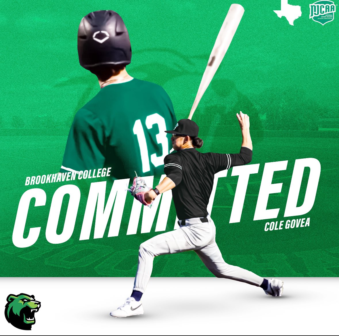 100% committed. Thank you to all my friends, family, and  coaches for the support and that have made this possible. Most importantly God for blessing me with this amazing sport. 
#AGTG #KYF
@brookhaven_baseball