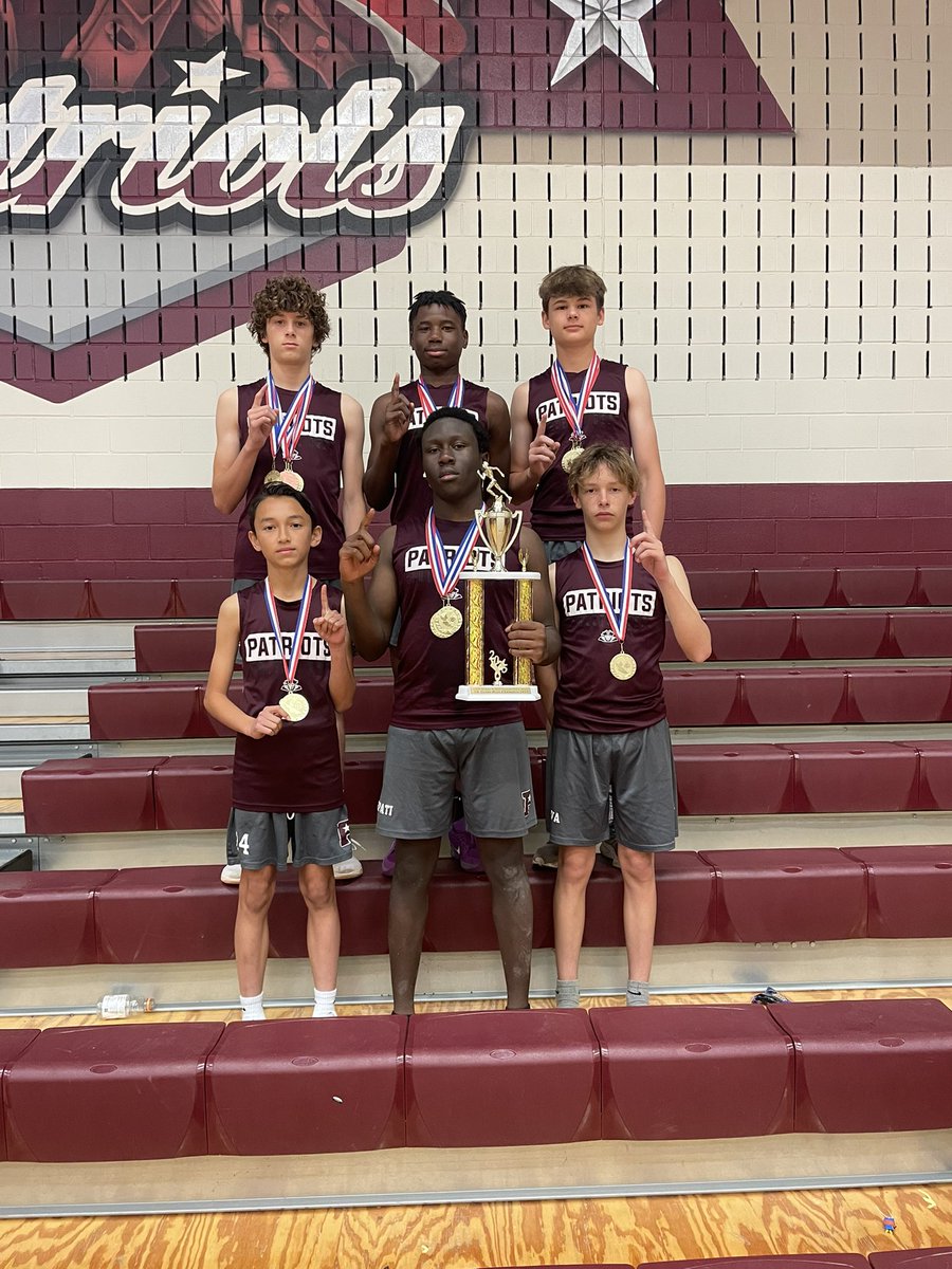 7th Grade Frisco Pearson won District Championship! District Champs 2022, 2023, 2024, and 2025!! Pearson Track is the BEST!!