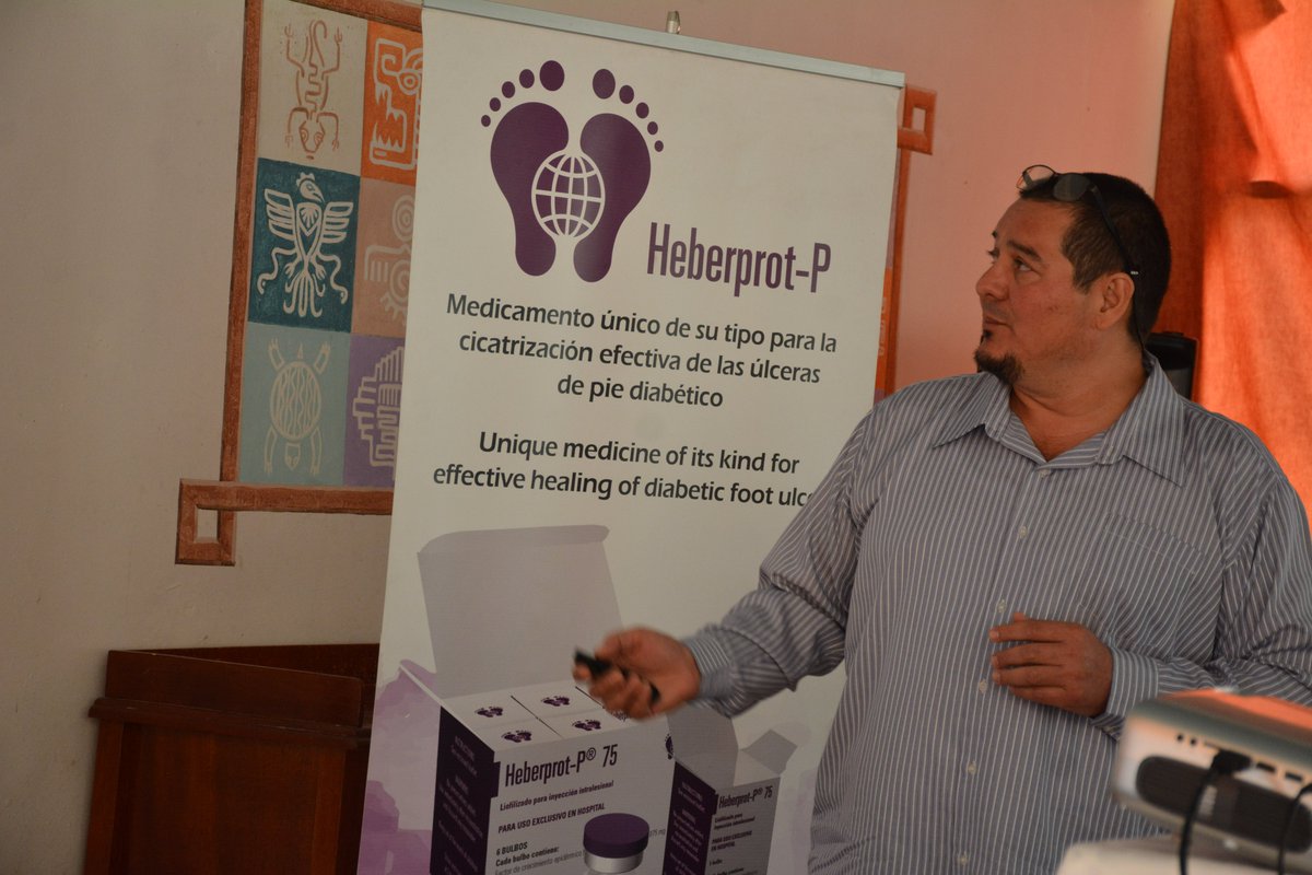 CIGBCuba's tweet photo. "Experiencia del uso del #Heberprot-P en #úlceras y #heridas de difícil #cicatrización" fue la conferencia del Dr. Ibargollín Ulloa. Enfatizó en la necesidad del uso de esta tecnología por otras especialidades médicas por la salud y el bienestar de los pacientes que lo necesiten. https://t.co/G2H77C9xeM