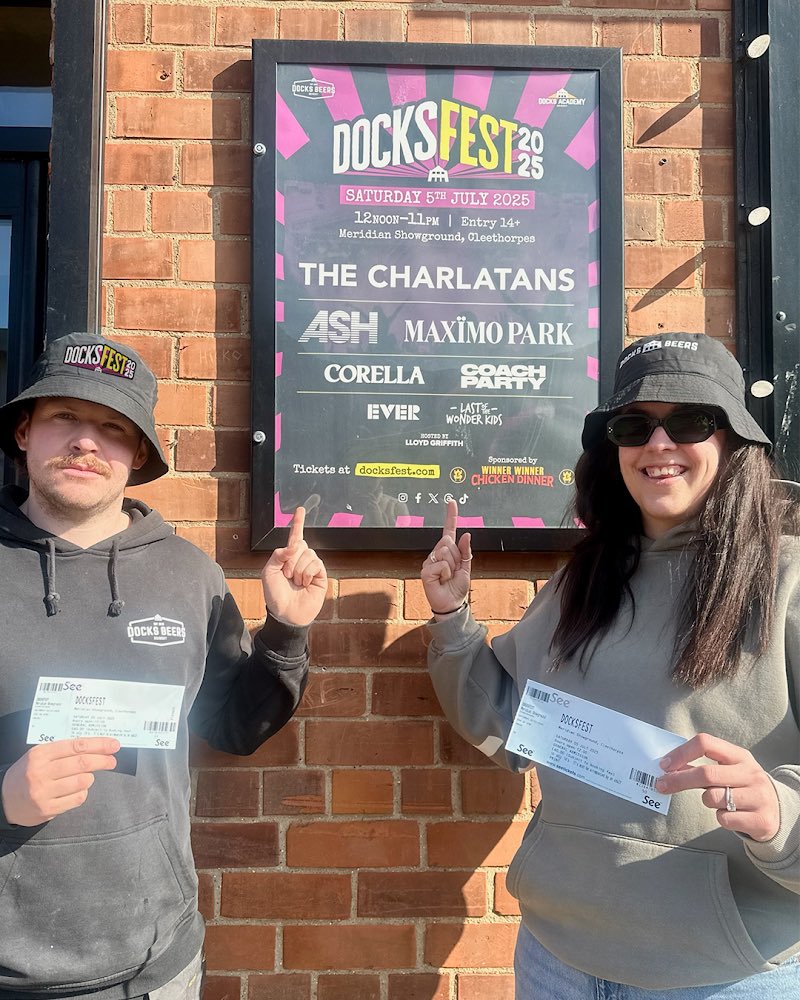 @DocksFest (@docksfest) on Twitter photo WIN 2x DocksFest tickets and 2x <a href="/DocksBeers/">Docks Beers</a> bucket hats over on our <a href="/docksfest/">@DocksFest</a> Facebook and Instagram pages from 6pm today! 🤞🏽🎶🎟️ WIN 2x DocksFest tickets and 2x <a href="/DocksBeers/">Docks Beers</a> bucket hats over on our <a href="/docksfest/">@DocksFest</a> Facebook and Instagram pages from 6pm today! 🤞🏽🎶🎟️