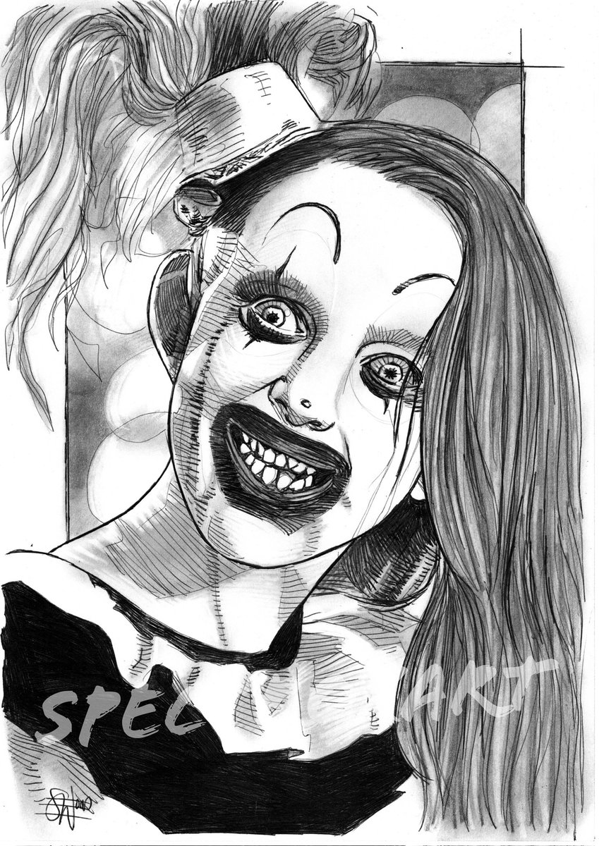 Amelie McLain as The Little Pale Girl (Terrifier 2).

#terrifier #Terrifier2 #thelittlepalegirl #AmelieMcLain #penandink #artcommission 

A4 Ball-Point Pen &amp; Pencil.

ebay.co.uk/usr/spectroxart
spectroxart.etsy.com