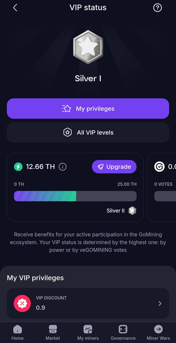 PyronixLab's tweet image. I am currently stocking up on GoMining Tokens and then I will lock them and vote 👀 

Love this feature 😍 @KobiiCrypto as well ⛏️👾
Silver 1 baby 🔥🔥 Time to climb the levels!