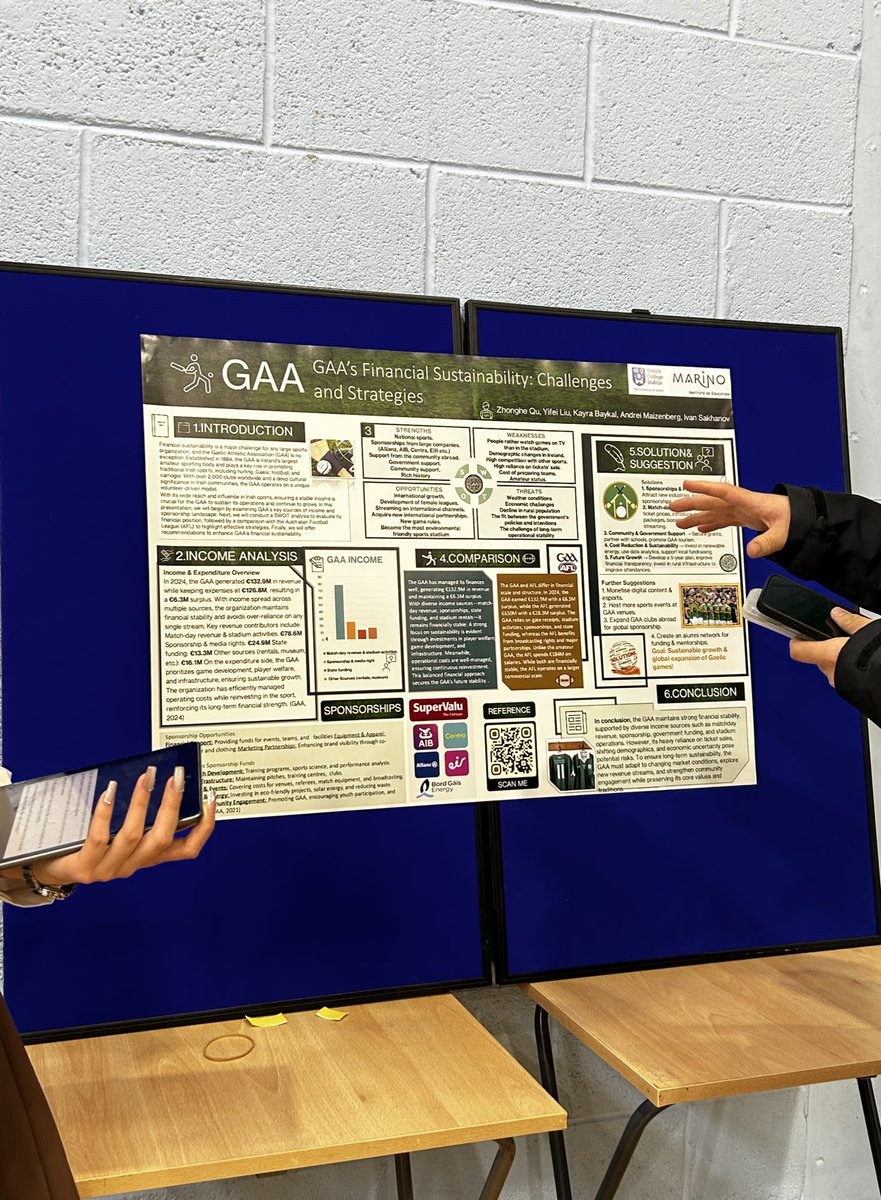 Such an impressive showcase of work from students on the International Foundation Programme (IFP) at <a href="/MarinoInstitute/">MIE</a> <a href="/tcddublin/">Trinity College Dublin</a> 

A diversity of perspectives &amp; subject expertise evident on theme of GAA. Well done all 👏