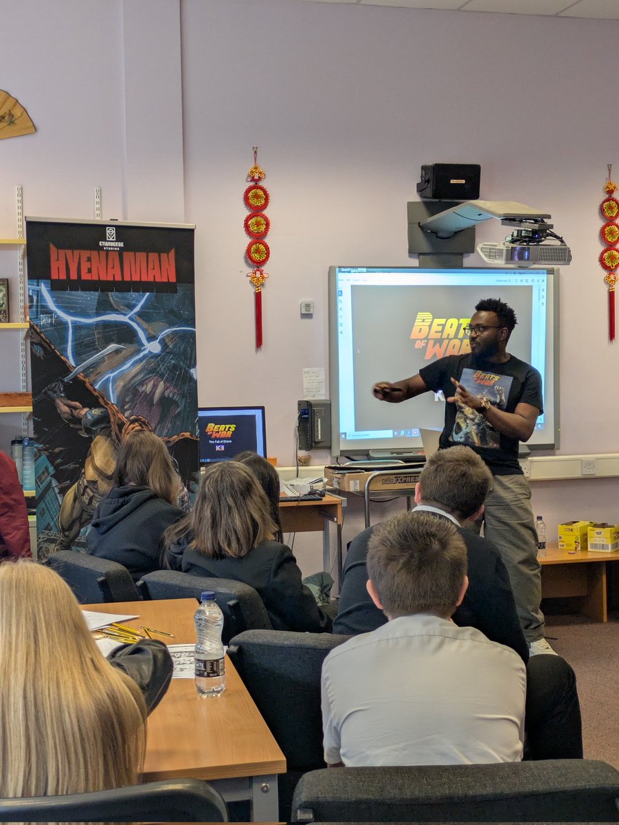 stmungo_library's tweet photo. Followed by @Beatsofwar comic writer Etienne, who showed how creativity can empower young people to take the lead and challenge racism through storytelling and art. #YouthForEquity #CreativityForChange
@StMungosAcademy
@HillheadHS
@RosshallAcademy
@drumchapelhigh
@SLIC1991 https://t.co/09kqYErs3e