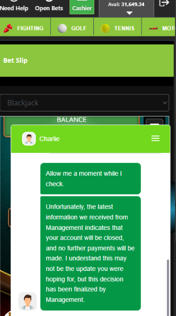 Looselines and Jazzsports are robbling players without cause!   DO NOT DEPOSIT at Jazzsports or Looselines! Others are reporting the same thing sportsbookreview.com/forum/sportsbo…  <a href="/gambling911/">gambling911</a> <a href="/JoeyKnish22/">Joey Knish</a> <a href="/joeytunes2/">𝕵oeyTunes2</a> <a href="/d_feustel/">Elihu D Feustel</a>