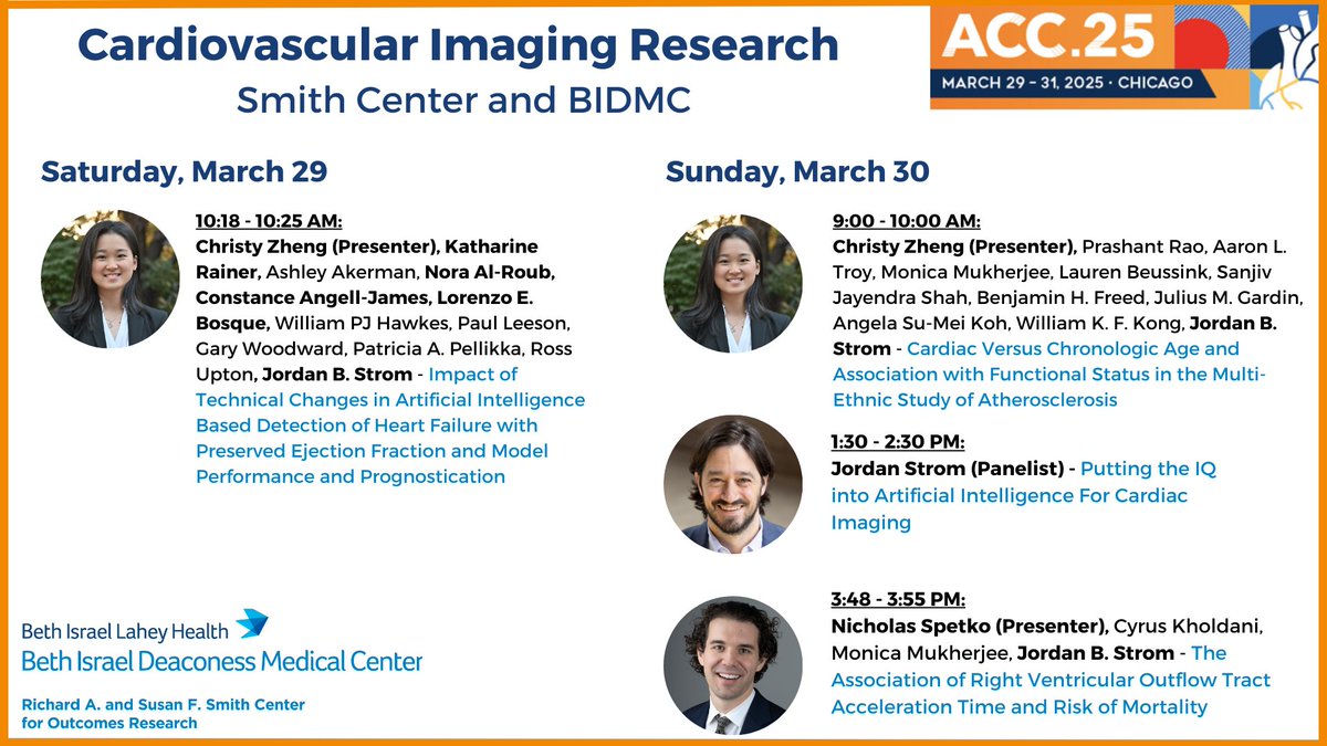 BIDMC Smith Center (@smithbidmc) on Twitter photo Smith Center Sections @ #ACC25: Cardiovascular Imaging Research, Section Head <a href="/DocStrom/">Jordan Strom, MD, MSc, FACC, FASE</a> Smith Center Sections @ #ACC25: Cardiovascular Imaging Research, Section Head <a href="/DocStrom/">Jordan Strom, MD, MSc, FACC, FASE</a>