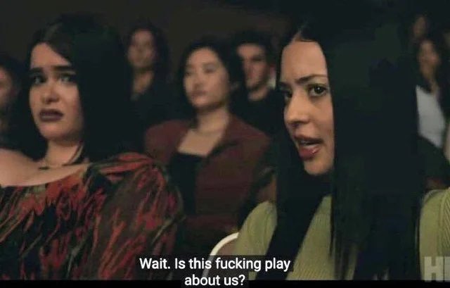 bearwhishaw's tweet photo. Hamlet’s uncle Claudius watching his douchbag nephew perform a play about an ambitious man killing his King brother, taking the throne and marrying his wife https://t.co/5DFzyVmgOM