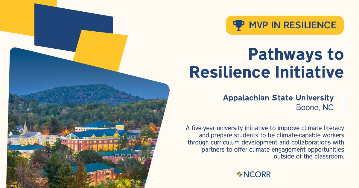 NCORR (@ncorr_gov) on Twitter photo 🏀 From the court to the classroom, resilience takes strategy! 🏫
<a href="/appstate/">Appalachian State</a>’s Pathways to Resilience initiative is growing climate literacy for all undergrads, preparing them to shape resilient communities in the future. This MVP is showing how planning can lead to big wins. 🏆 🏀 From the court to the classroom, resilience takes strategy! 🏫
<a href="/appstate/">Appalachian State</a>’s Pathways to Resilience initiative is growing climate literacy for all undergrads, preparing them to shape resilient communities in the future. This MVP is showing how planning can lead to big wins. 🏆