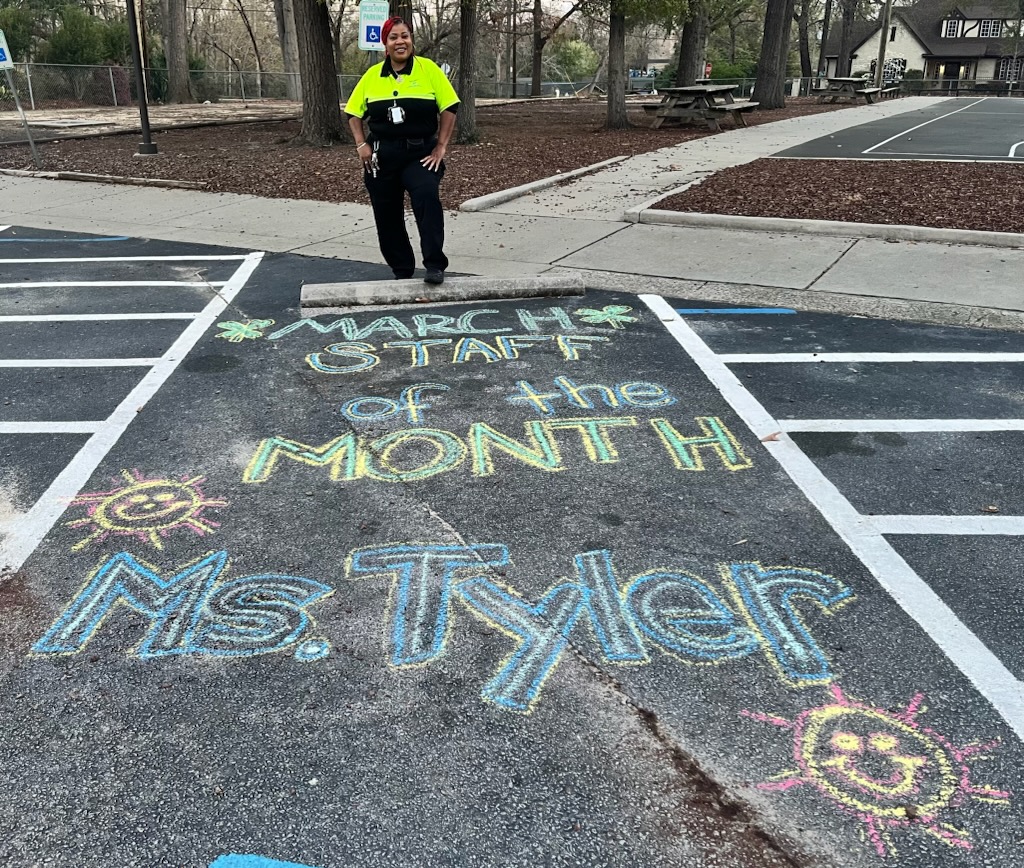 Congratulations to March Staff Member of the Month - Ms. Tyler!