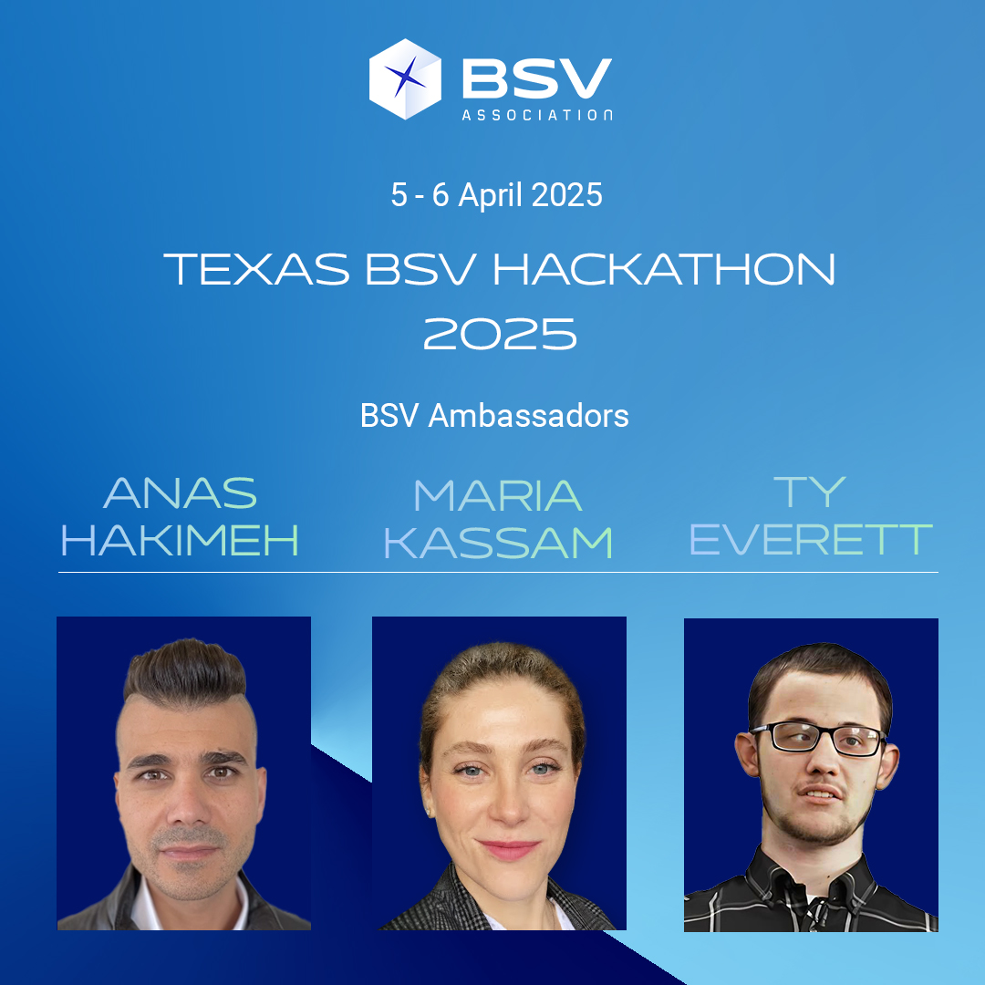 BSVAssociation's tweet image. Calling all developers: Join the Texas BSV Hackathon 2025 on April 5-6 and win up to $30,000!

Led by BSV Ambassadors Anas Hakimeh, Maria Kassam, and @TyEverett11, the event features hands-on sessions and an introduction to the latest Distributed Application components on BSV.…