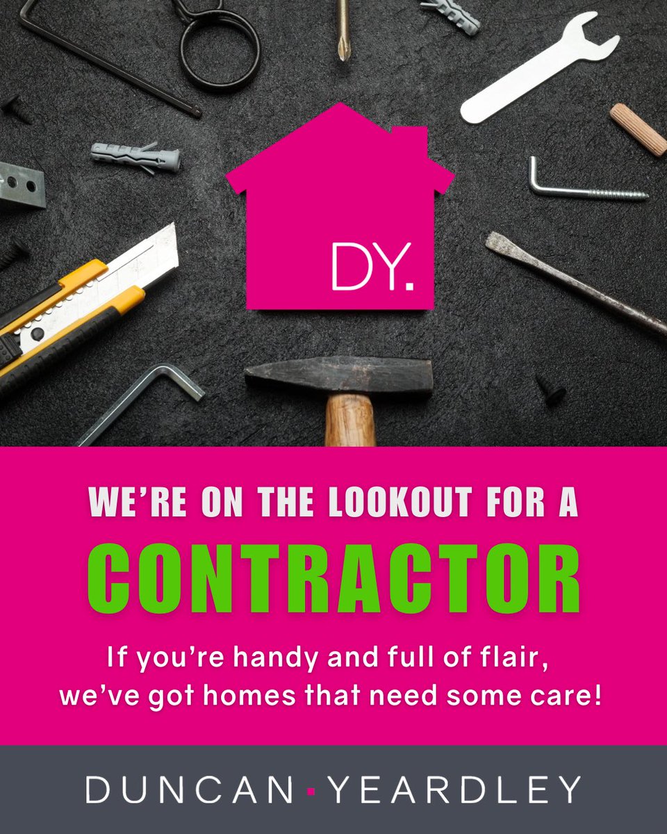 If you have a passion for fixing, maintaining &amp; keeping homes looking their best, we need YOU! 🫵🏼

We need a skilled &amp; reliable, local handyman to help with property maintenance &amp; repairs to keep our properties in the Ascot and Bracknell area in tip-top shape.

☎️ 01344 860121