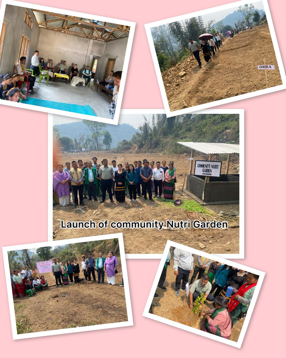 MyGovArunachal's tweet photo. The Community Nutri Garden (Poshan Vatika) was launched at Yatdam, Changlang, by DC Vishal Sah. Spread over 500 sq. meters of community-leased land, the Community Nutri Garden is an integral part of the Healthy Jongrom Project, initiated by Circle Officer Dr. Ripi Doni. https://t.co/cegFWTV8fj