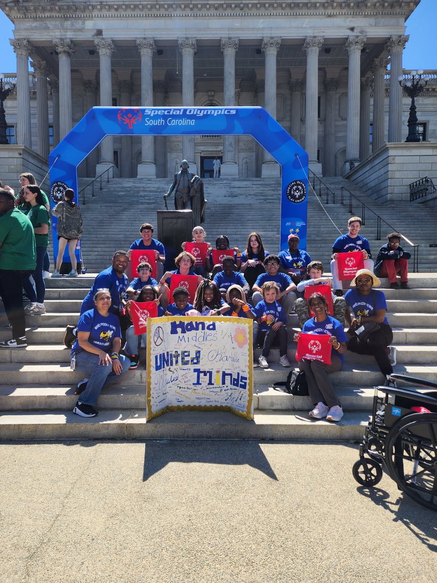 We are so proud of our scholars for representing Hand at the Unified Champions Rally at the Statehouse!