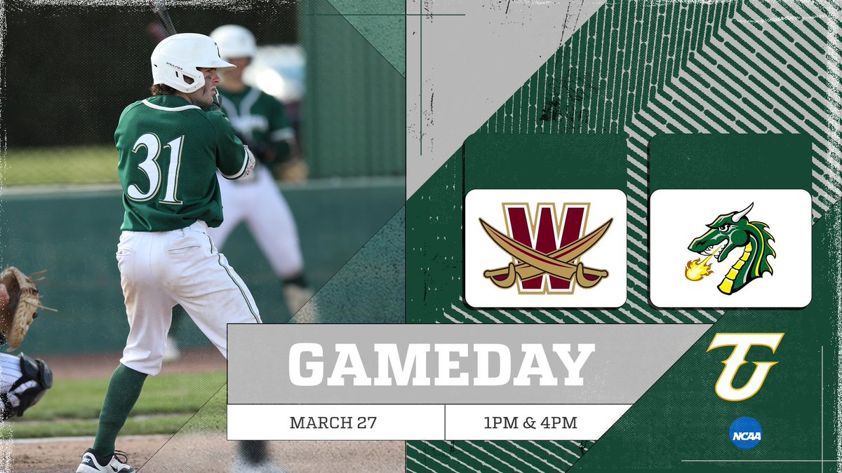 Dragons hit the road to start their series vs Walsh. First pitch at 1pm 🐲⚾️

#TiffinBaseball | #GoGons