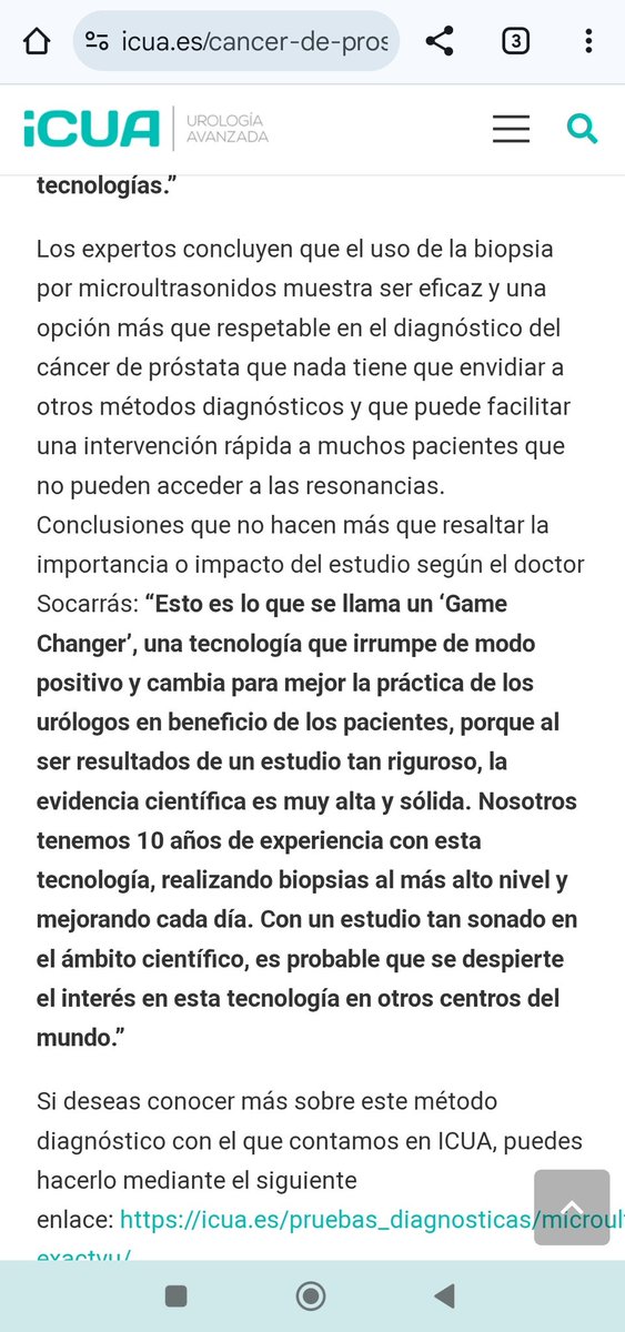 Actualidad <a href="/ICUAurologia/">ICUA</a> news acerca del estudio Optimum con la tecnología de microultrasonidos en la prestigiosa revista <a href="/JAMA_current/">JAMA</a> encantados de poder ofrecer esta tecnología en la que siempre hemos creido para el beneficio de los pacientes  icua.es/cancer-de-pros…