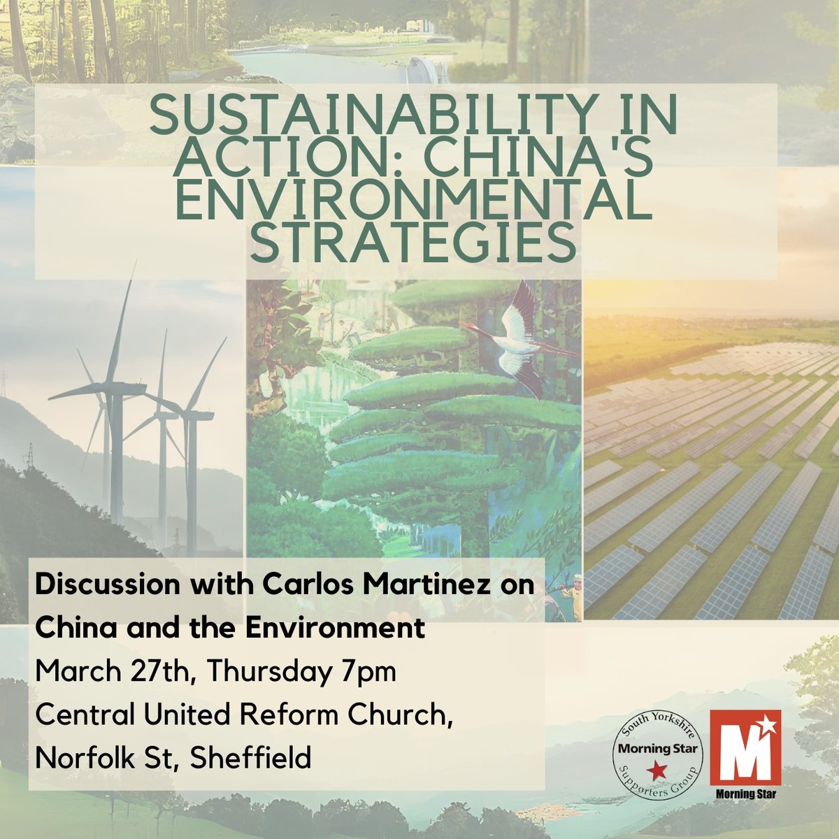 🌱 Ever wondered what is China doing to combat climate change?

🇨🇳 Join us in Sheffield tonight to hear <a href="/agent_of_change/">Carlos</a> cut through the disinfo and explain how China is leading the way 👇