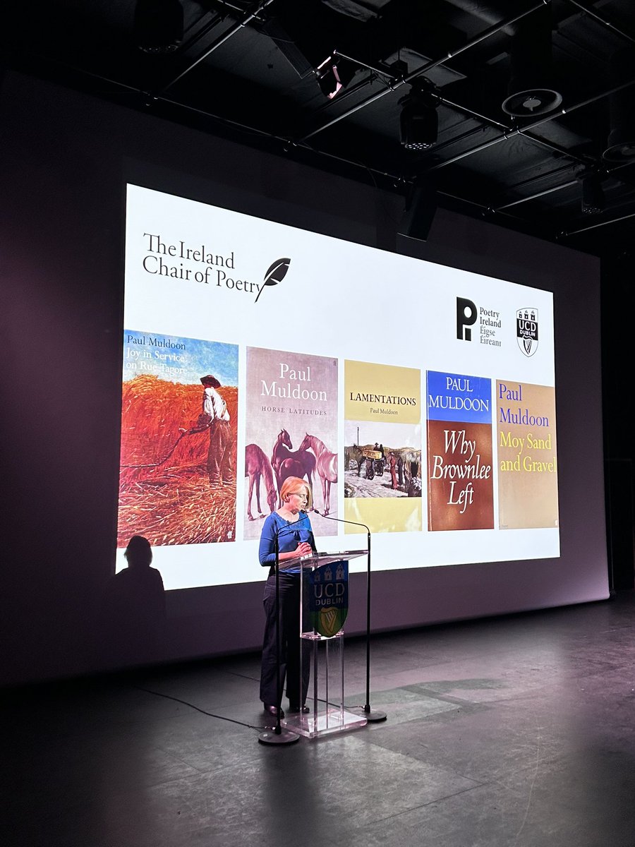 UCD Arts&Humanities (@humanitiesucd) on Twitter photo An honour to welcome the Ireland Chair of Poetry Prof. Paul Muldoon into our milieu at the #Trapdoor <a href="/ucddublin/">University College Dublin</a> for ‘Ferriter’s Cove’ <a href="/poetryireland/">Poetry Ireland / Éigse Éireann</a> with Assoc Prof. Lucy Collins and Prof. Margaret Kelleher <a href="/UCD_English/">UCD English Studies</a> An honour to welcome the Ireland Chair of Poetry Prof. Paul Muldoon into our milieu at the #Trapdoor <a href="/ucddublin/">University College Dublin</a> for ‘Ferriter’s Cove’ <a href="/poetryireland/">Poetry Ireland / Éigse Éireann</a> with Assoc Prof. Lucy Collins and Prof. Margaret Kelleher <a href="/UCD_English/">UCD English Studies</a>