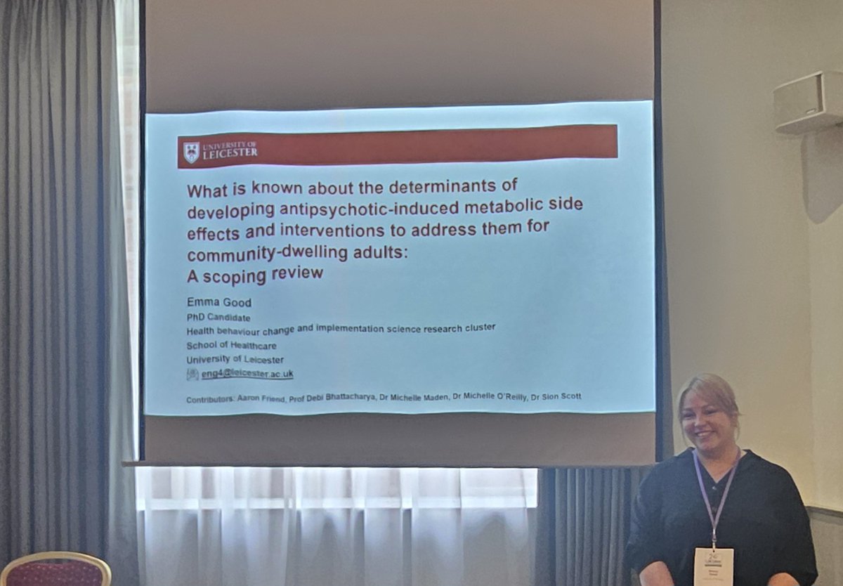 Emma Good (@emmagood86) on Twitter photo This week I presented some of my PhD research at the <a href="/UKSBM/">UK Society for Behavioural Medicine</a> #UKSBM2025 Annual Scientific Meeting. Fantastic experience and great to hear about so much exciting research! This week I presented some of my PhD research at the <a href="/UKSBM/">UK Society for Behavioural Medicine</a> #UKSBM2025 Annual Scientific Meeting. Fantastic experience and great to hear about so much exciting research!