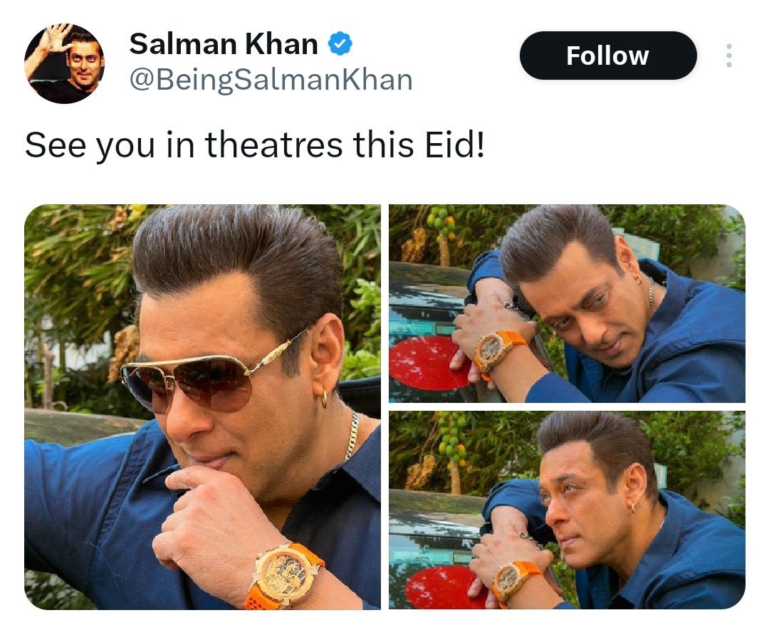 kamaalrkhan's tweet image. Congratulations to all the Muslims, who want to watch #SalmanKhan film #Sikandar on #EID to give him Eidi. He is Wearing a Zionist Co. watch, Ram Janam Bhoomi edition, mocking all Muslims! His all Muslim fans are shameless!
