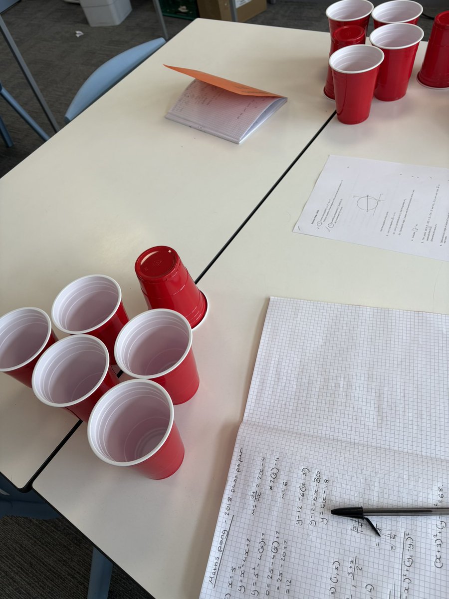 Miss__Richy's tweet photo. S3, National 5 and Higher pupils revising with a game of Maths Pong!🏓 https://t.co/9gAzSvUSd0