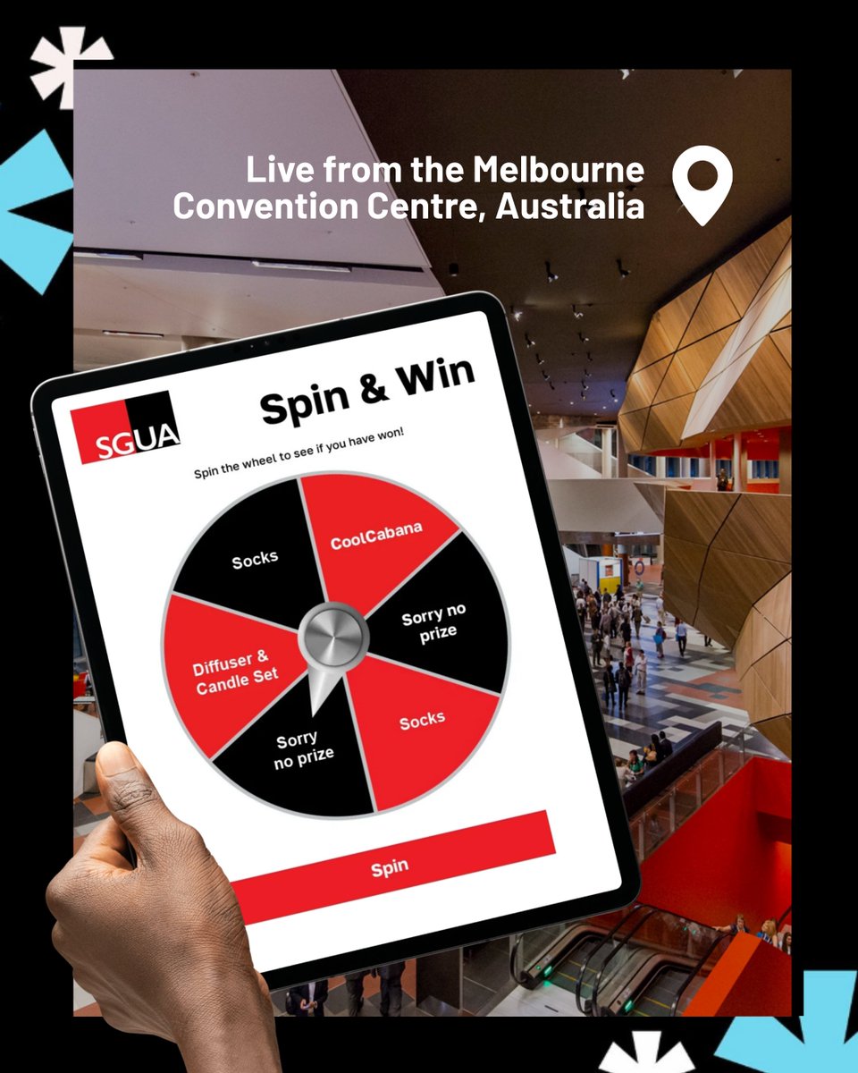TechsysDigital's tweet image. Spinning into action with @SGUA & @Proplab to create an unforgettable digital experience at the Steadfast Conference in Australia! We brought the buzz to their booth with a branded game where attendees could enter their details, spin the wheel and win awesome prizes instantly.