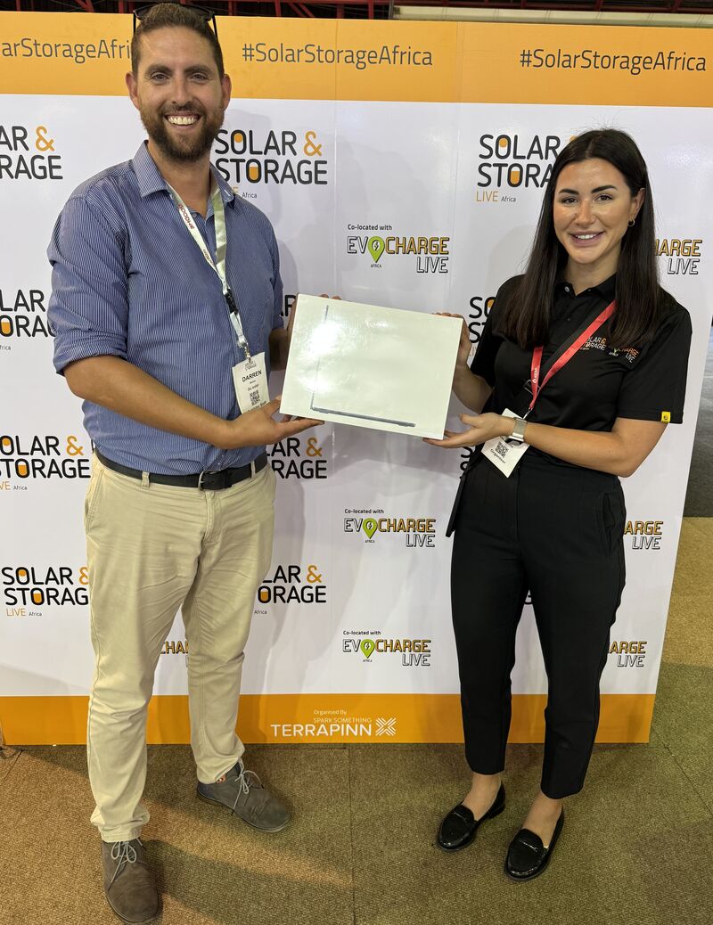 We are delighted to announce Darren Becker from GC Solar as the first winner of the referral campaign prize draw 👏🏆

🎁 Stay tuned to see if you're the lucky winner of our 2 remaining prizes. 

#SolarStorageAfrica
