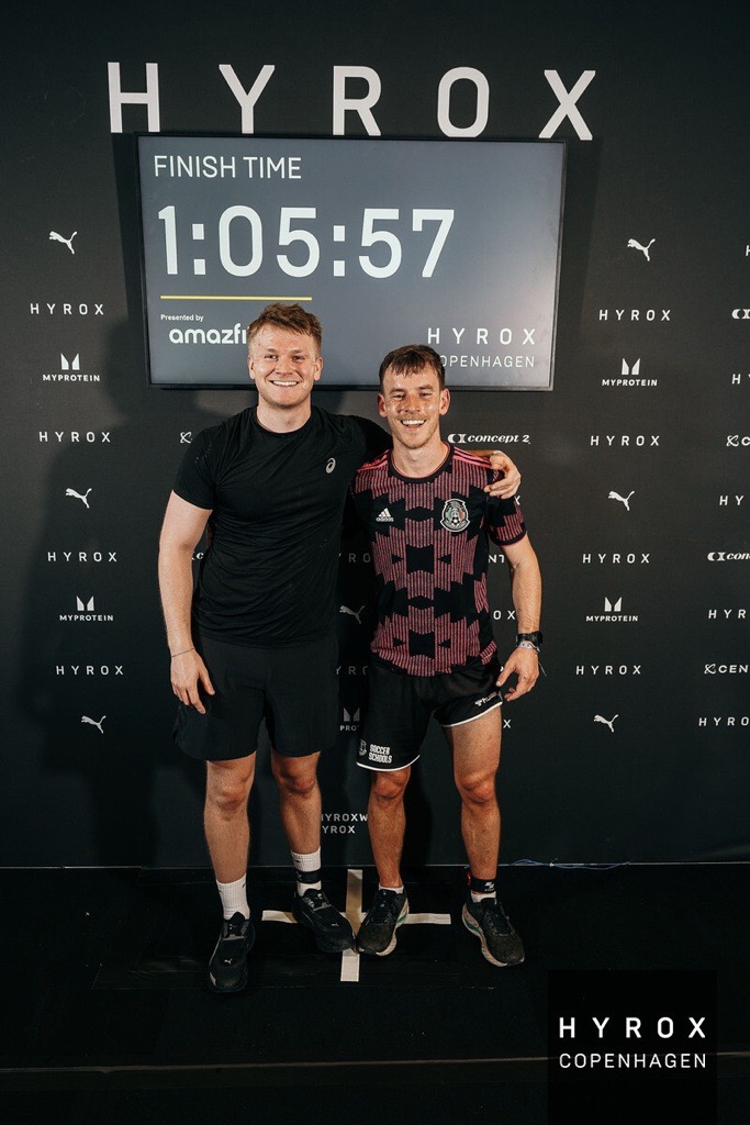 Recently, our Sport and Exercise Science lecturer - Dominic Doherty took on his first HYROX Doubles event in Copenhagen, achieving an impressive time of 1:05:57! 

#hyrox #hyroxcopenhagen2025 #wrexhamuniversity #wrexhamuni #athletemindset #strengthandconditioning #sportscience