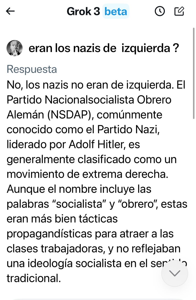 Supongo que los fachos no se van a poner a discutir con GROK.