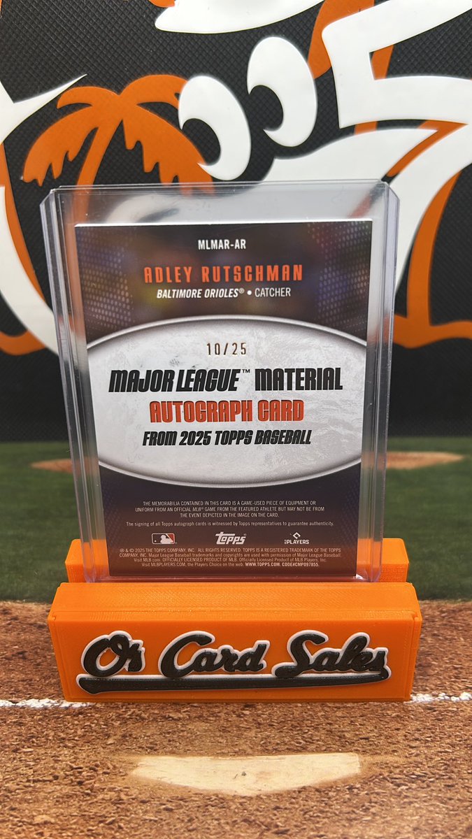 Alright gang you know we gotta kick things off in a big way….

HAPPY OPENING DAY!!!

Like, Retweet, and follow! I’ll select one lucky winner to receive this Adley Rutschman 10/25 Autographed card in the first inning of today’s Os game!!!

#Birdland #OpeningDay