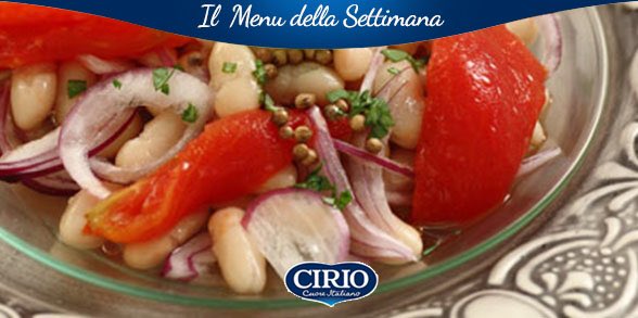 Oggi abbiamo pranzato con una fresca insalata di fagioli cannellini 😋cirio.it/ricette/insala… 
Voi come le preparate le insalate?
#MenudellaSettimanaCirio