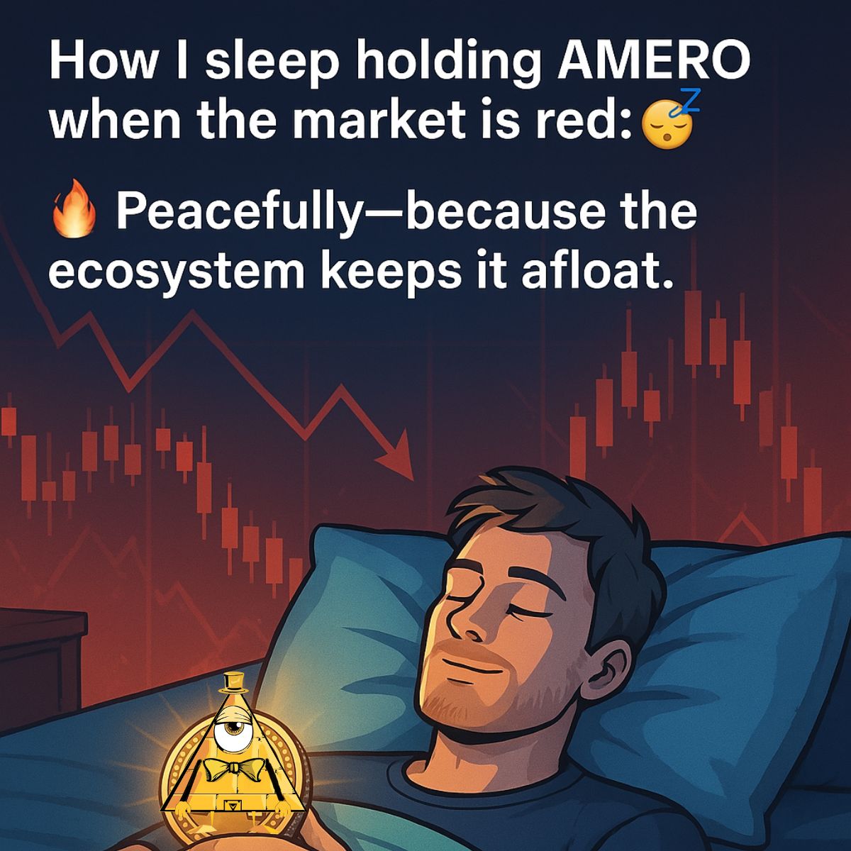 AmeroMeme's tweet photo. How I sleep holding AMERO when the market is red: 😴💤
🔥 Peacefully—because the ecosystem keeps it afloat.
#AMERO #DiamondHands #CryptoZen #HODL #CryptoPeace #MetaverseCoin #PassiveIncome #CryptoResilience #BullRunReady #Web3Life #DeFiPower #StayCalmHODLOn #CryptoLifestyle #SleepWellHODLHard
