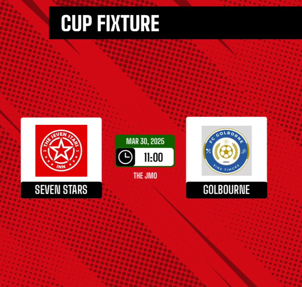 This weekend we face <a href="/FcGolborne/">FC Golborne</a> in the semi finals of the Remembrance Cup